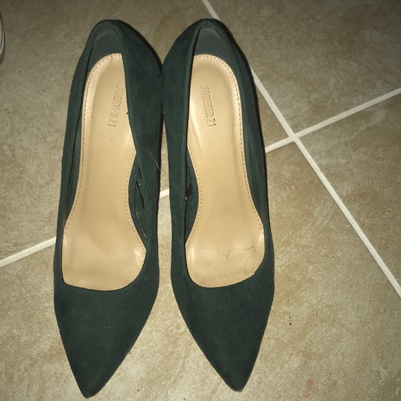 hunter green heels